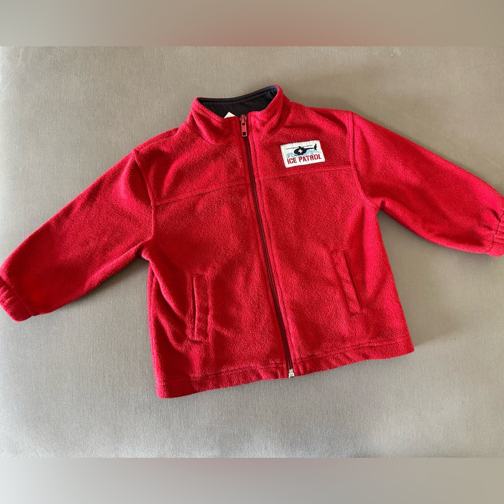 Gymboree Red Fleece Jacket with pockets size 3